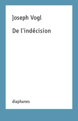 cover of De l'indécision