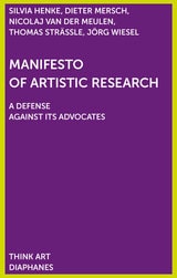 cover of Manifesto of Artistic Research