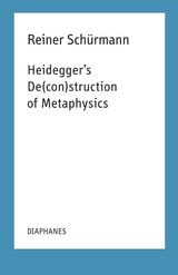 cover of Heidegger's De(con)struction of Metaphysics