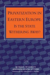 cover of Privatization in Eastern Europe: Is the State Withering Away?