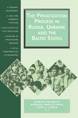 cover of The Privatization Process in Russia, the Ukraine, and the Baltic States