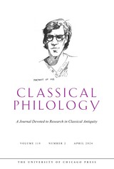 front cover of Classical Philology, volume 119 number 2 (April 2024)