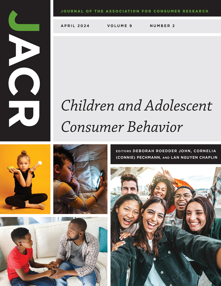 front cover of Journal of the Association for Consumer Research, volume 9 number 2 (April 2024)