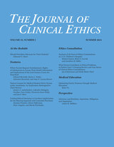 front cover of The Journal of Clinical Ethics, volume 35 number 2 (Summer 2024)