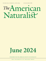 front cover of The American Naturalist, volume 203 number 6 (June 2024)
