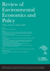 front cover of Review of Environmental Economics and Policy, volume 18 number 2 (Summer 2024)