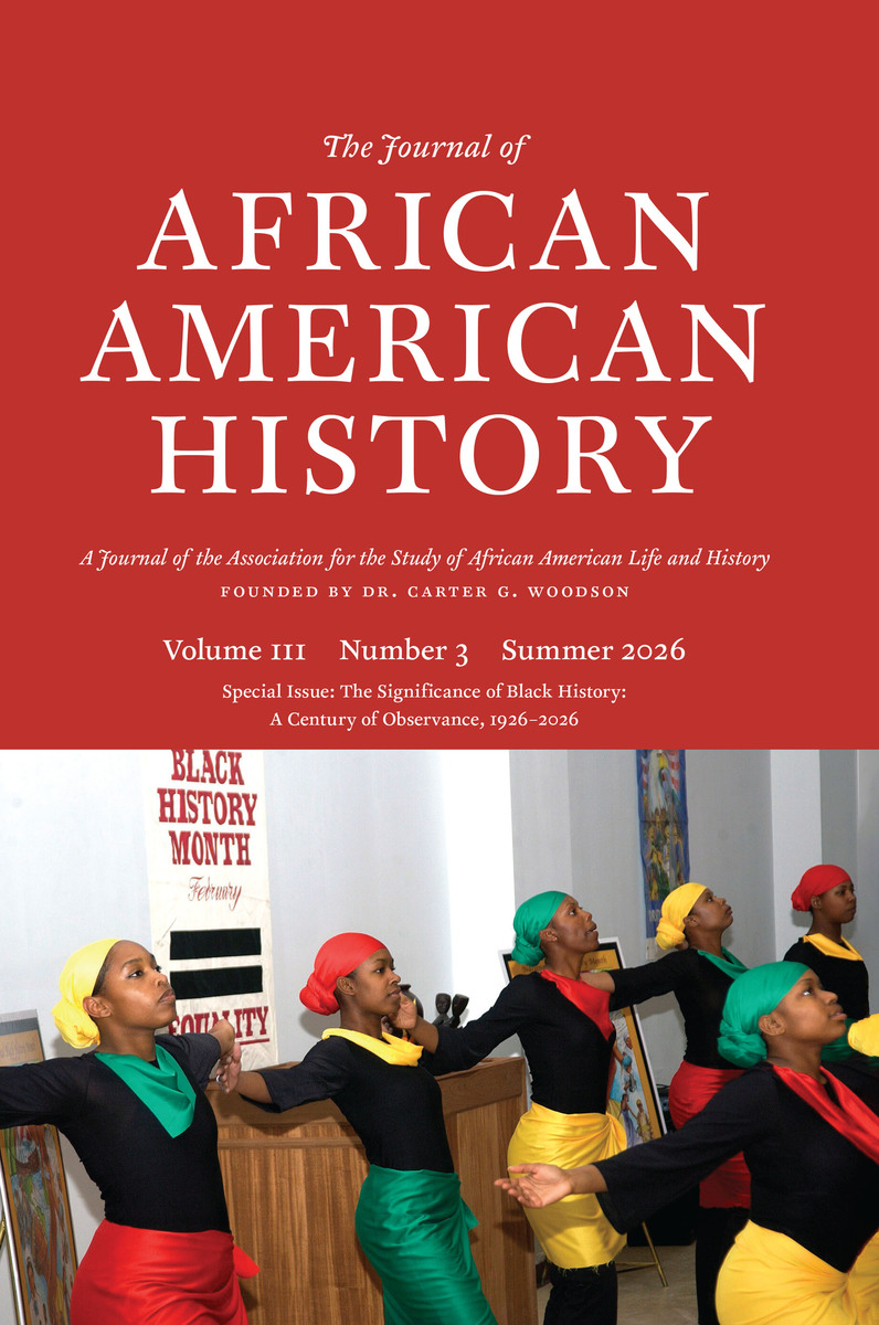 front cover of The Journal of African American History, volume 111 number 3 (Summer 2026)