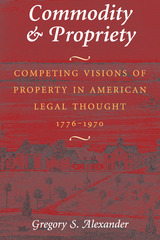 front cover of Commodity & Propriety