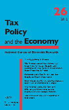front cover of Tax Policy and the Economy, Volume 26