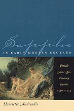 front cover of Sappho in Early Modern England