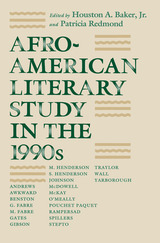 front cover of Afro-American Literary Study in the 1990s