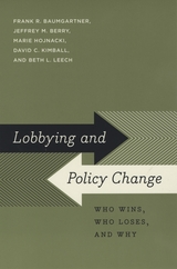 front cover of Lobbying and Policy Change