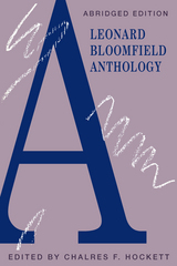 front cover of A Leonard Bloomfield Anthology