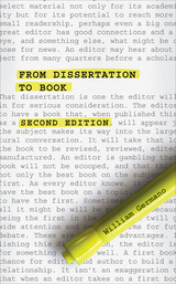 From Dissertation to Book, Second Edition