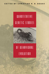front cover of Quantitative Genetic Studies of Behavioral Evolution