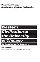 front cover of University of Chicago Readings in Western Civilization, An Introduction for Teachers