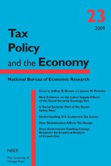 front cover of Tax Policy and the Economy, Volume 23