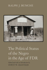 front cover of Political Status of the Negro in the Age of FDR