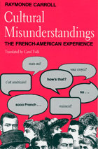 front cover of Cultural Misunderstandings