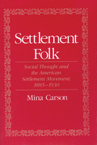 front cover of Settlement Folk