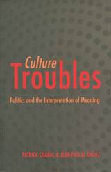 front cover of Culture Troubles