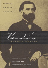 front cover of Verdi's Middle Period