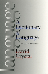 front cover of A Dictionary of Language