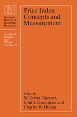 front cover of Price Index Concepts and Measurement