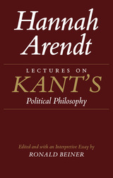 front cover of Lectures on Kant's Political Philosophy
