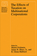 front cover of The Effects of Taxation on Multinational Corporations