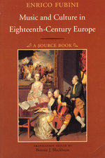 front cover of Music and Culture in Eighteenth-Century Europe