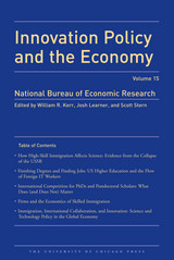 front cover of Innovation Policy and the Economy 2014