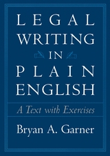 front cover of Legal Writing in Plain English