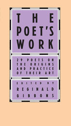 front cover of The Poet's Work