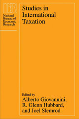 front cover of Studies in International Taxation