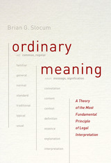 front cover of Ordinary Meaning