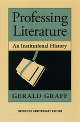 front cover of Professing Literature