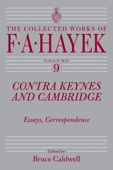 front cover of Contra Keynes and Cambridge