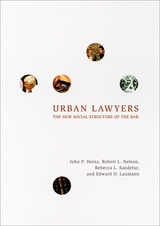 front cover of Urban Lawyers