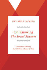 front cover of On Knowing--The Social Sciences