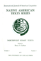 front cover of Northwest Coast Texts