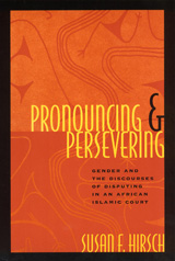 front cover of Pronouncing and Persevering