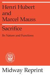 front cover of Sacrifice