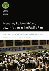 front cover of Monetary Policy with Very Low Inflation in the Pacific Rim