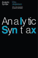 front cover of Analytic Syntax
