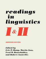 front cover of Readings in Linguistics I & II