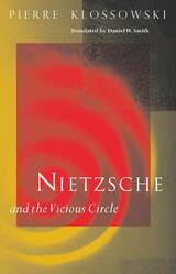 front cover of Nietzsche and the Vicious Circle