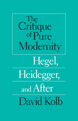 front cover of The Critique of Pure Modernity