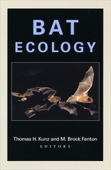 front cover of Bat Ecology