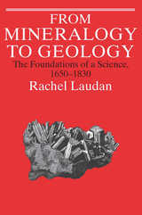 front cover of From Mineralogy to Geology